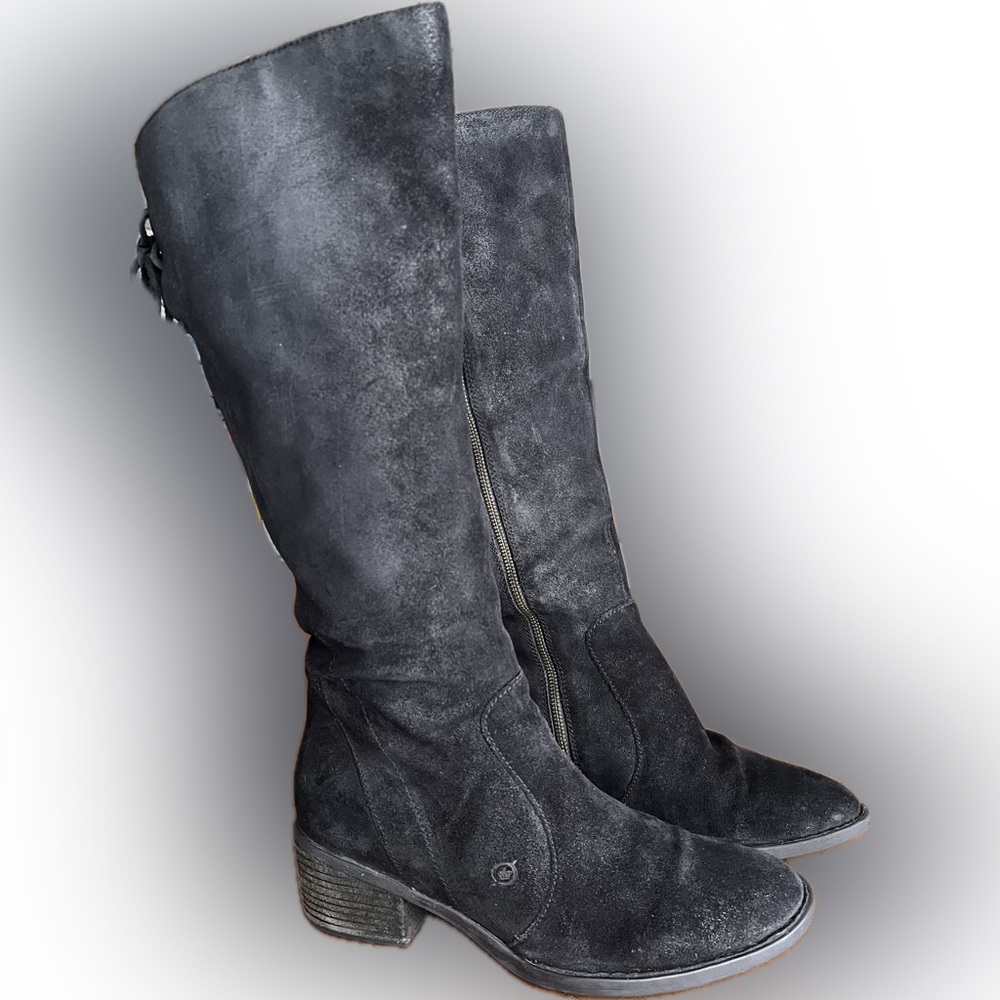 Born Black Suede Boots